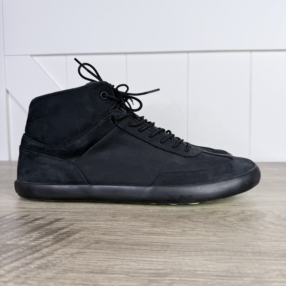 Camper Black Pursuit Men's US 12 12.5 EU 46 Nubuck Hi Top Boots Sneakers Lace Up